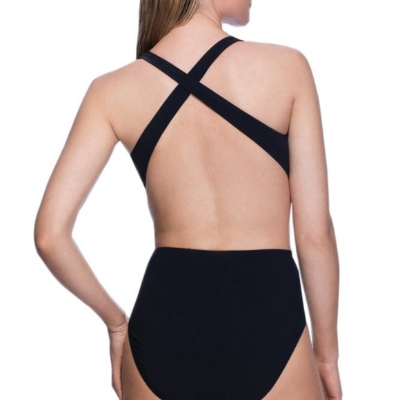 Gottex Swimsuit One Piece Formula One High Neck - Picture 2 of 7
